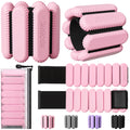 Ankle Weights Set of 2 (1lb Each) Adjustable Wrist & Ankle Weights for Women Men Kids Strength Training Wearable Leg Arm Weight for Yoga Dance Ballet Running Swimming Gym-Pink